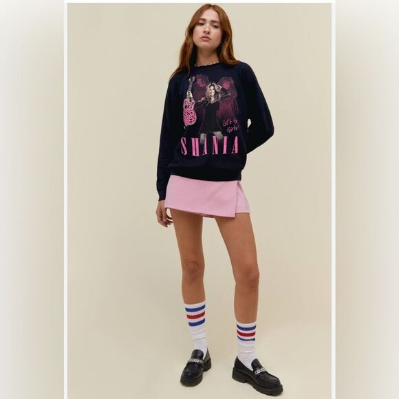 Daydreamer Shania Twain Leopard Guitar Sweatshirt size M NWT - Picture 1 of 7